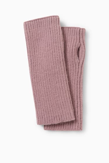 Donna - Scaldapolsi in maglia - fucsia