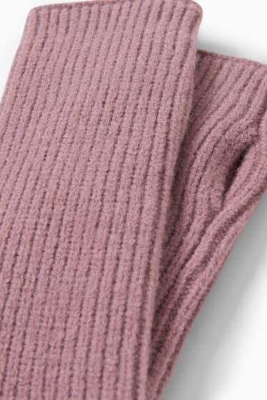 Donna - Scaldapolsi in maglia - fucsia