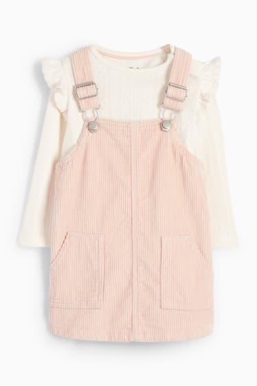 Neonate - Completo per neonate - 2 pezzi - beige chiaro