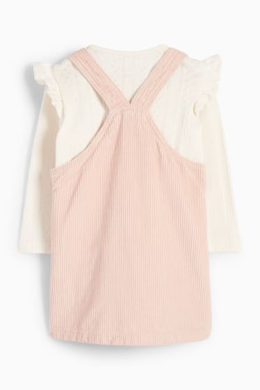Neonate - Completo per neonate - 2 pezzi - beige chiaro