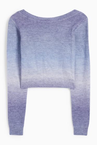 Damen - Crop Pullover - hellviolett