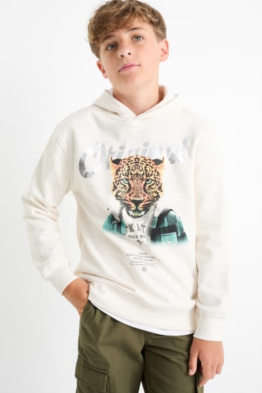 Kinder Jungen - Multipack 2er - Tiger - Hoodie - cremeweiß