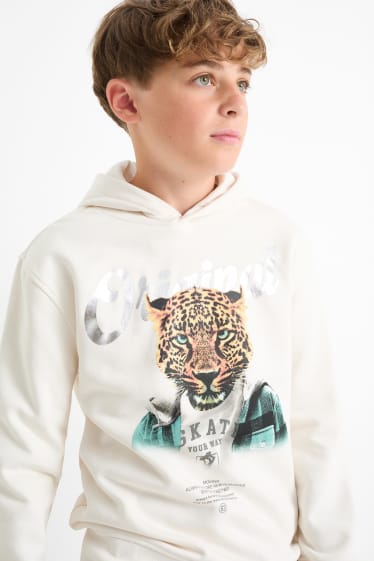 Kinder Jungen - Multipack 2er - Tiger - Hoodie - cremeweiß