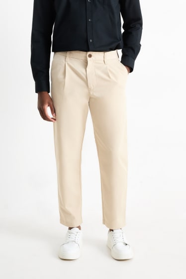 Hommes - Chino - tapered fit - beige