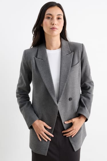 Dona - Longblazer oversized - gris fosc