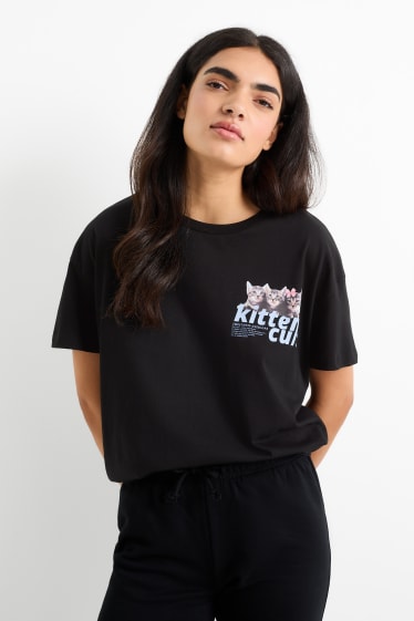 Damen - T-Shirt - schwarz