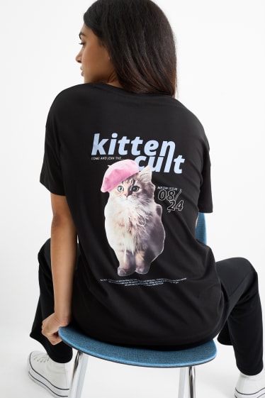 Damen - T-Shirt - schwarz
