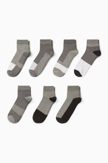 Herren - Multipack 7er - Kurzsocken - dunkelgrau