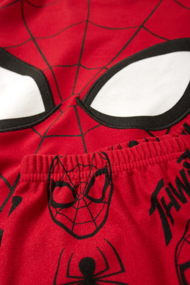 Enfants garçons - Spider-Man - ensemble - pyjama et masque de sommeil - 3 pièces - rouge