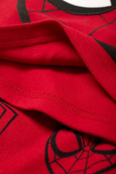 Enfants garçons - Spider-Man - ensemble - pyjama et masque de sommeil - 3 pièces - rouge