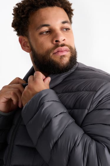 Men - Quilted jacket - dark gray