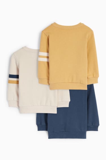 Baby Jungen - Multipack 3er - Tiere - Baby-Sweatshirt - beige