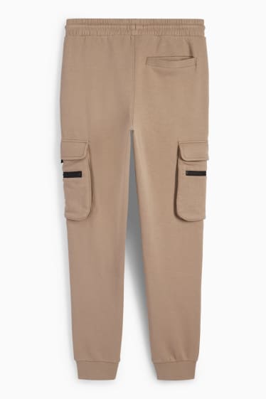 Home - Pantalons de xandall cargo - marró