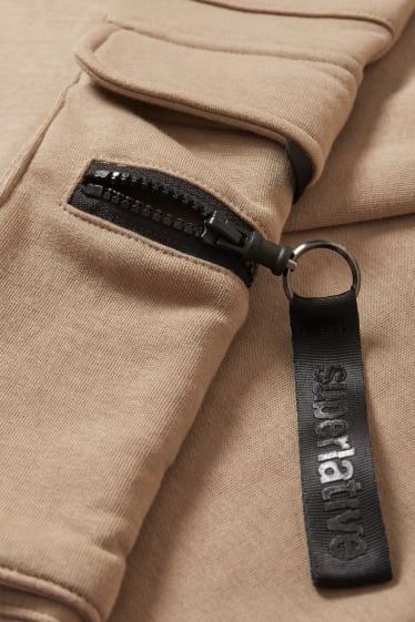 Home - Pantalons de xandall cargo - marró