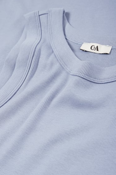 Damen - Figurbetontes Kleid - hellblau