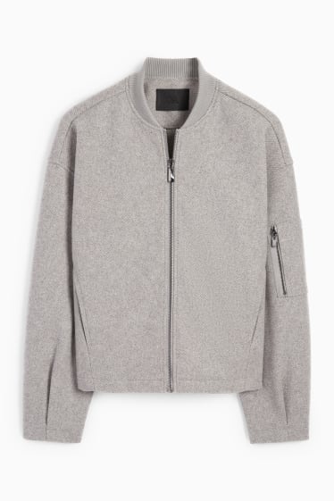 Women - Bomber jacket - gray
