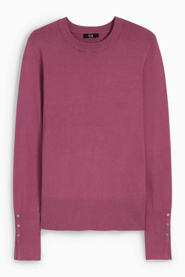 Femmes - Pull en fine maille - violet