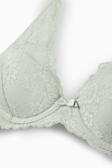 Dames - BH met beugels - demi - voorgevormd - mintgroen