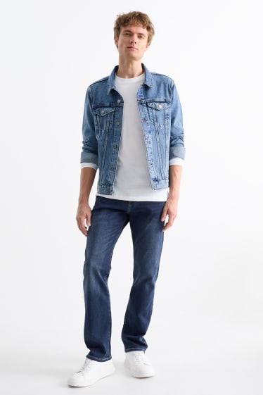 Hommes - Straight jean - Flex jog denim - LYCRA® - jean bleu foncé