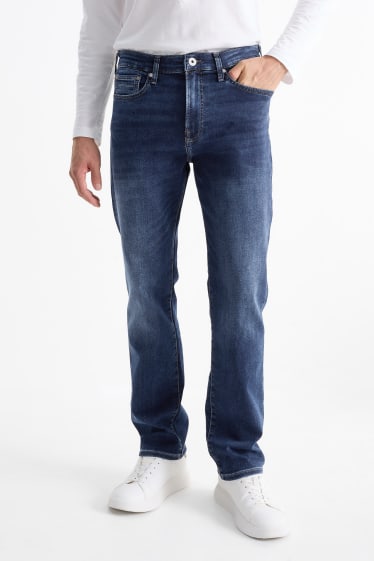 Hommes - Straight jean - Flex jog denim - LYCRA® - jean bleu foncé