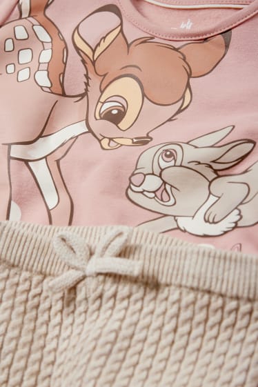 Baby Mädchen - Bambi - Baby-Outfit - 2 teilig - rosa