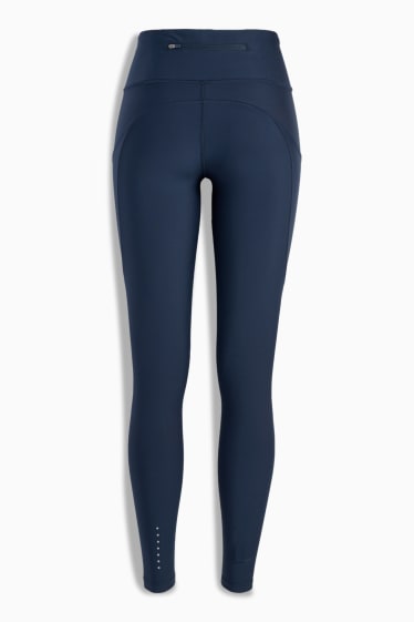 Damen - Sport-Leggings - 4 Way Stretch - UV-Schutz - dunkelblau