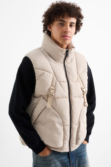 Herren - Steppweste - hellbeige