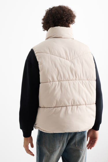 Herren - Steppweste - hellbeige
