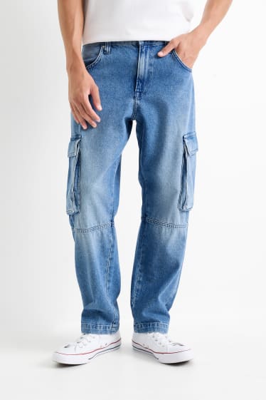 Hombre - Vaqueros cargo - relaxed fit - vaqueros - azul