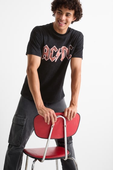 Hommes - T-shirt - AC/DC - noir