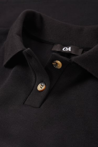 Damen - Poloshirt - schwarz