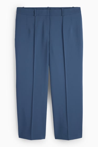 Femmes - Pantalon de toile - high waist - wide leg - turquoise foncé