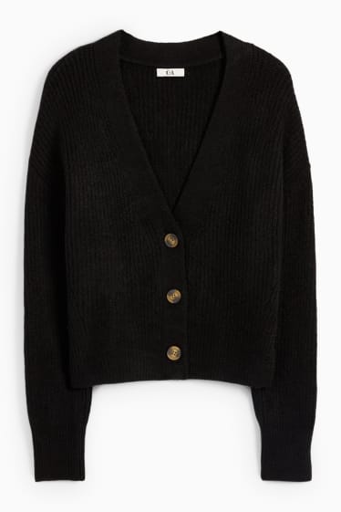 Damen - Strickjacke - schwarz
