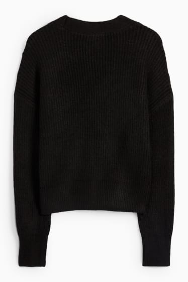 Damen - Strickjacke - schwarz