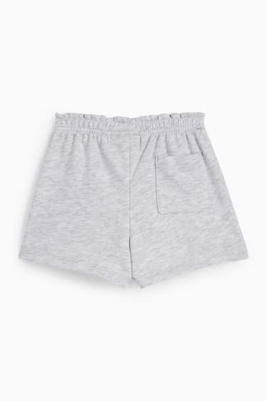 Children Girls - Sweat shorts - light gray-melange