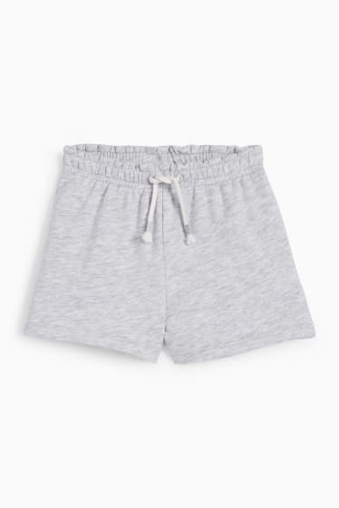Children Girls - Sweat shorts - light gray-melange