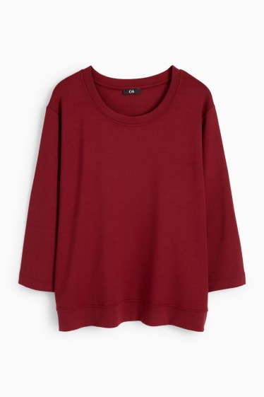 Femmes - Sweat - rouge foncé