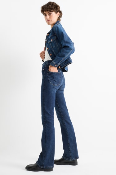Dona - Flared jeans - high waist - LYCRA® - texà blau fosc