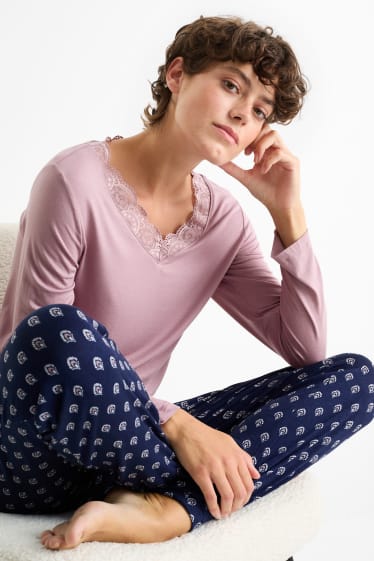 Mujer - Pijama - rosa oscuro