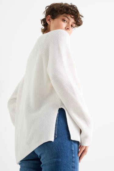 Damen - Strickjacke - cremeweiß
