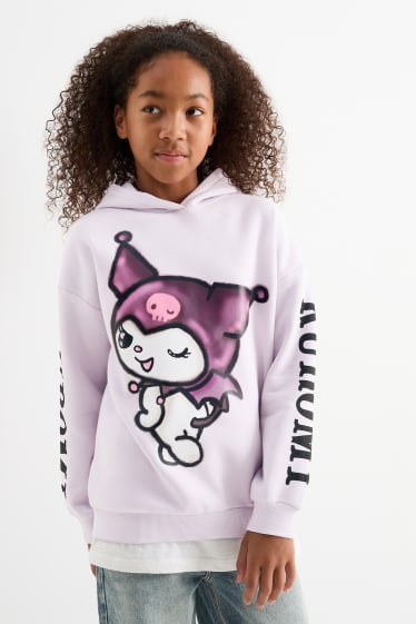 Kinderen: meisjes - Kuromi - hoodie - lichtpaars