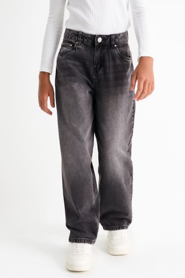 Copii - Fete - Balloon jeans - negru