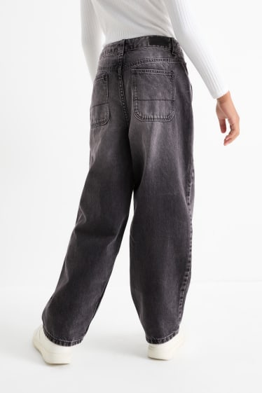 Copii - Fete - Balloon jeans - negru