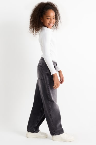 Copii - Fete - Balloon jeans - negru