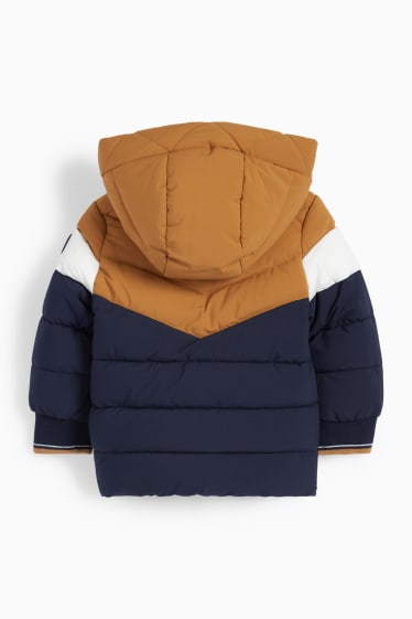 Baby Jungen - Baby-Steppjacke mit Kapuze - braun