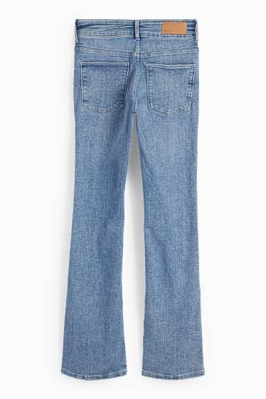 Dona - Bootcut jeans - mid waist - texà blau clar