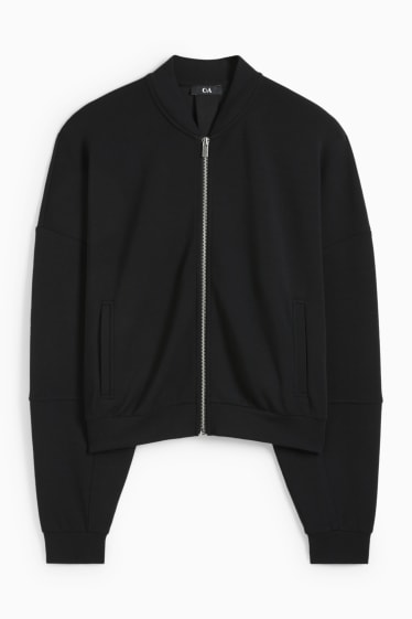 Women - Zip-through sweatshirt - black