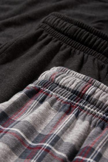 Bărbați - Multipack 2 buc. - pantaloni de pijama - gri închis