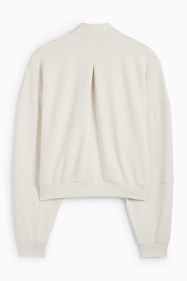 Women - Zip-through sweatshirt - cremewhite