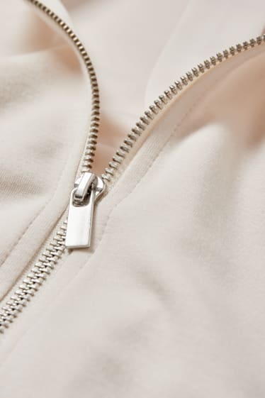 Women - Zip-through sweatshirt - cremewhite